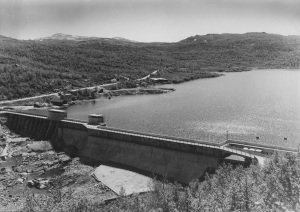Ferdig platedam, 1942 - Foto ØTB-Videoarkivet
